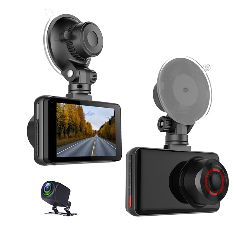 4K Dash Cam Built-in WiFi GPS Car Dashboard Camera Recorder with UHD 2160P 3 IPS Screen 170 Wide Angle WDR Night Vision