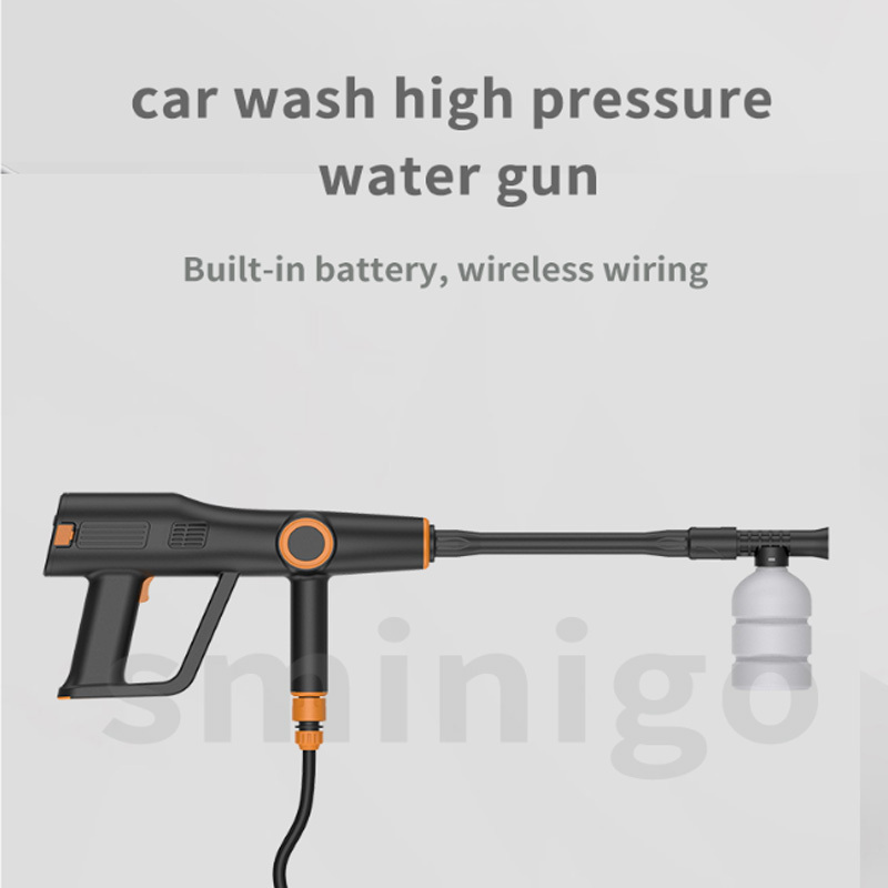 25V portable Electric Car Washer Gun Wireless High Pressure Cleaner Foam Multi-function Nozzle portable Car Wash Garden Spray