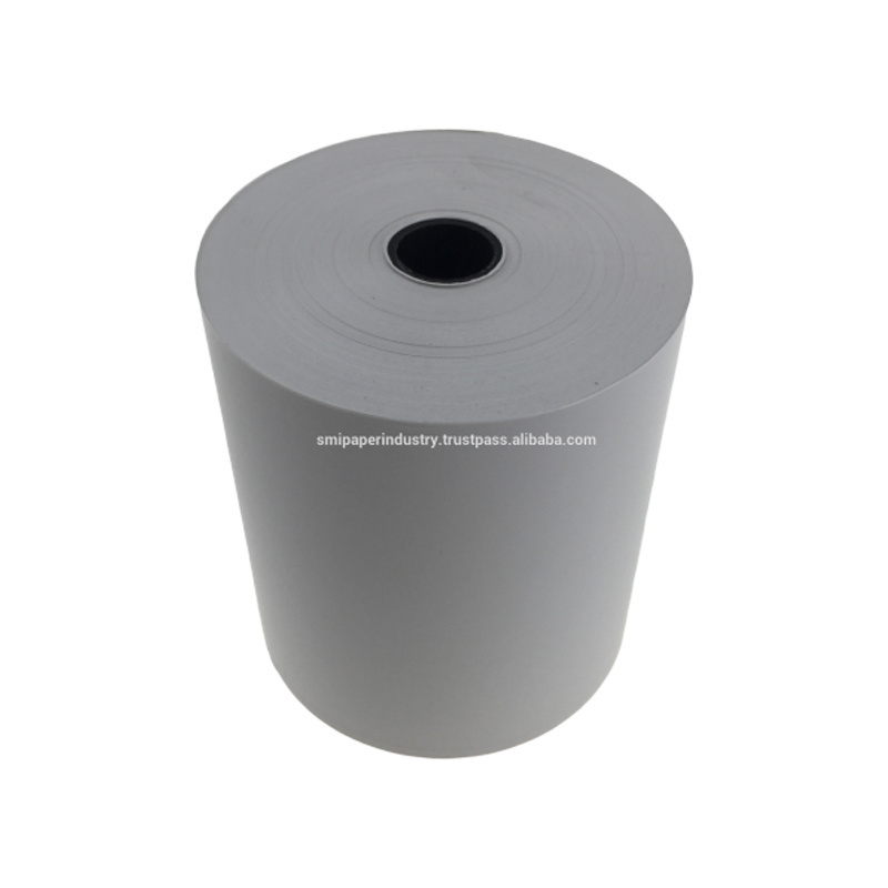 Top Selling Cardboard Core Thermal Paper Roll Low Price Supplier Malaysia POS Receipt Printing Cash Register Paper POS Machine