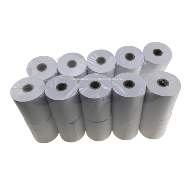 Top Selling Cardboard Core Thermal Paper Roll Low Price Supplier Malaysia POS Receipt Printing Cash Register Paper POS Machine