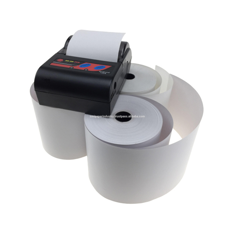 Top Selling Cardboard Core Thermal Paper Roll Low Price Supplier Malaysia POS Receipt Printing Cash Register Paper POS Machine