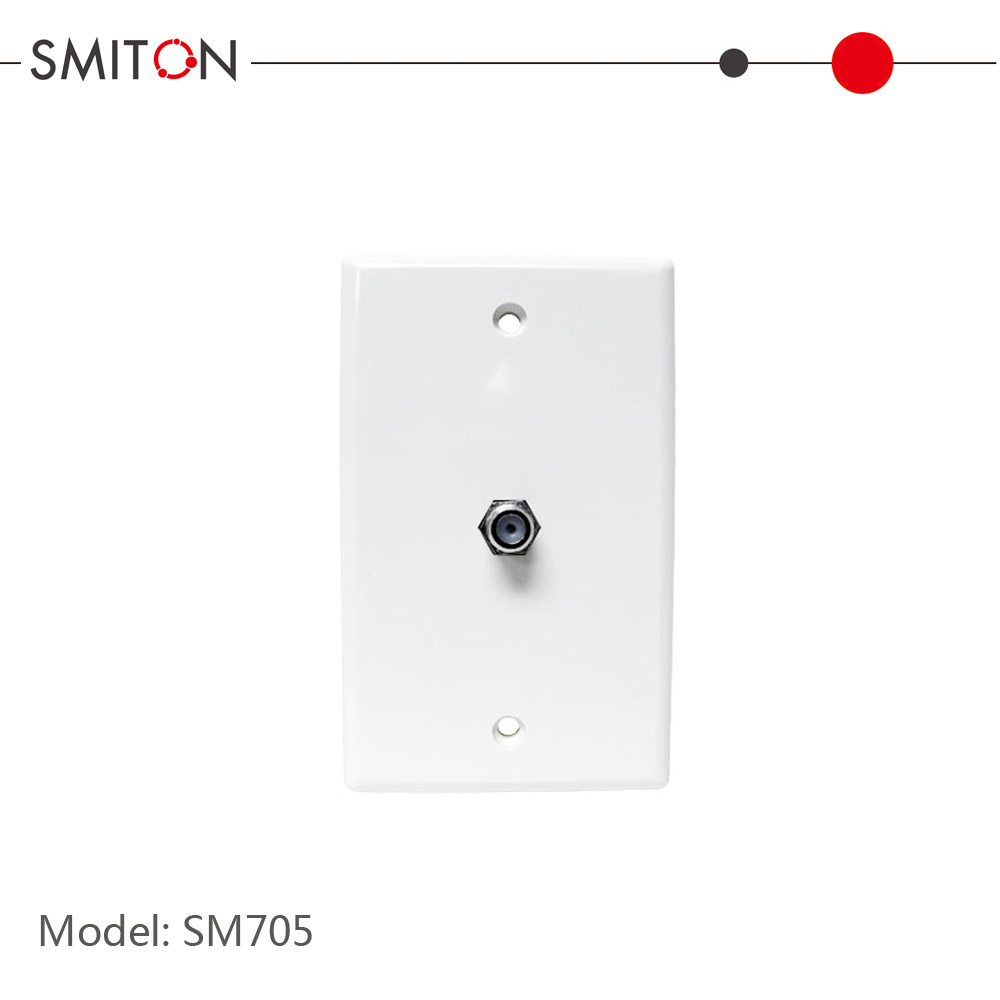 1-Gang TV Wall Plates standard size Easy Installation Wide Application Electrical Covers for Unused Outlets/Switches