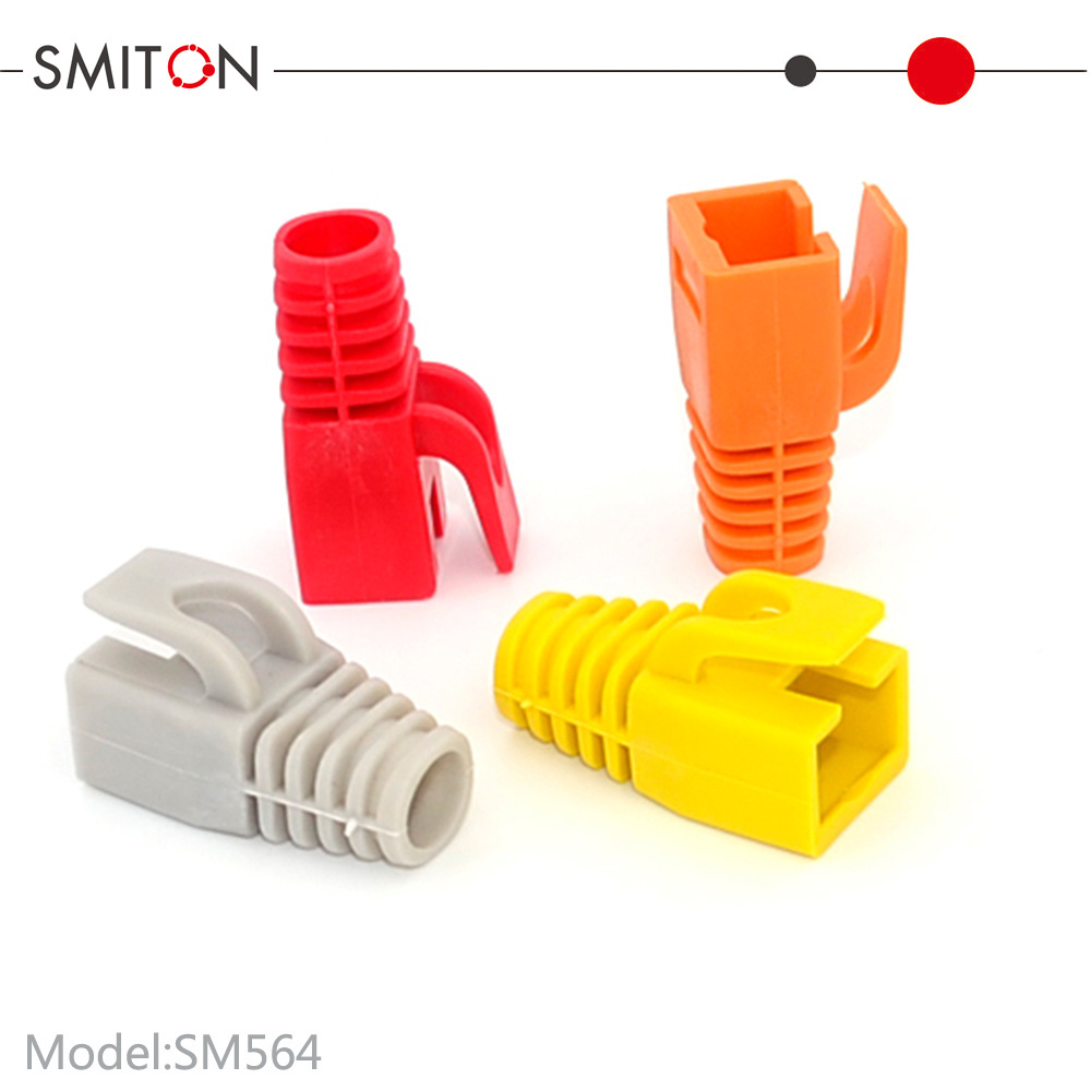 CAT7 PVC Boot RJ45 Connector Colorful RJ45 Strain Relief RJ45 Cover RJ45 Plug Cover OD 7.0mm