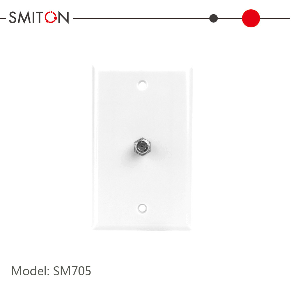 1-Gang TV Wall Plates standard size Easy Installation Wide Application Electrical Covers for Unused Outlets/Switches