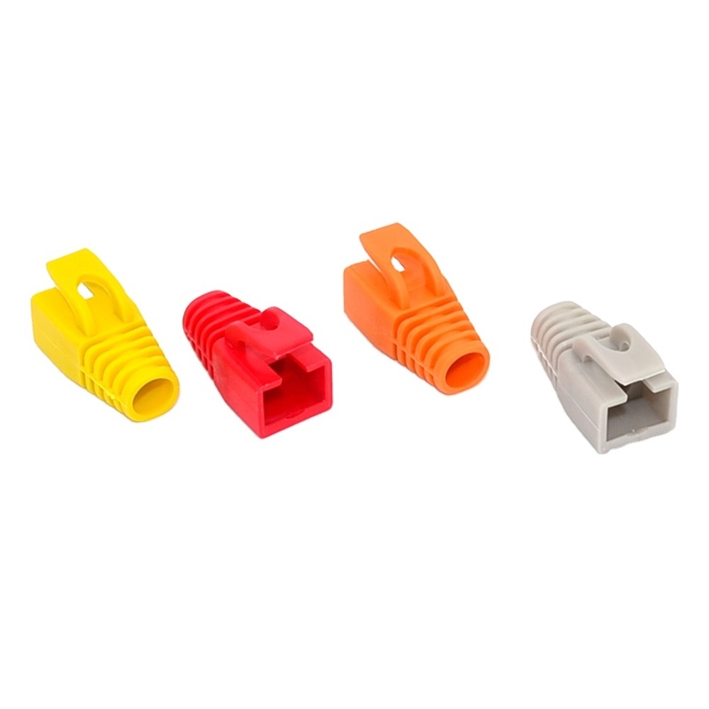 CAT7 PVC Boot RJ45 Connector Colorful RJ45 Strain Relief RJ45 Cover RJ45 Plug Cover OD 7.0mm