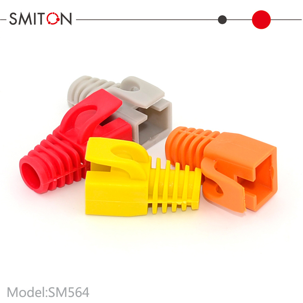 CAT7 PVC Boot RJ45 Connector Colorful RJ45 Strain Relief RJ45 Cover RJ45 Plug Cover OD 7.0mm