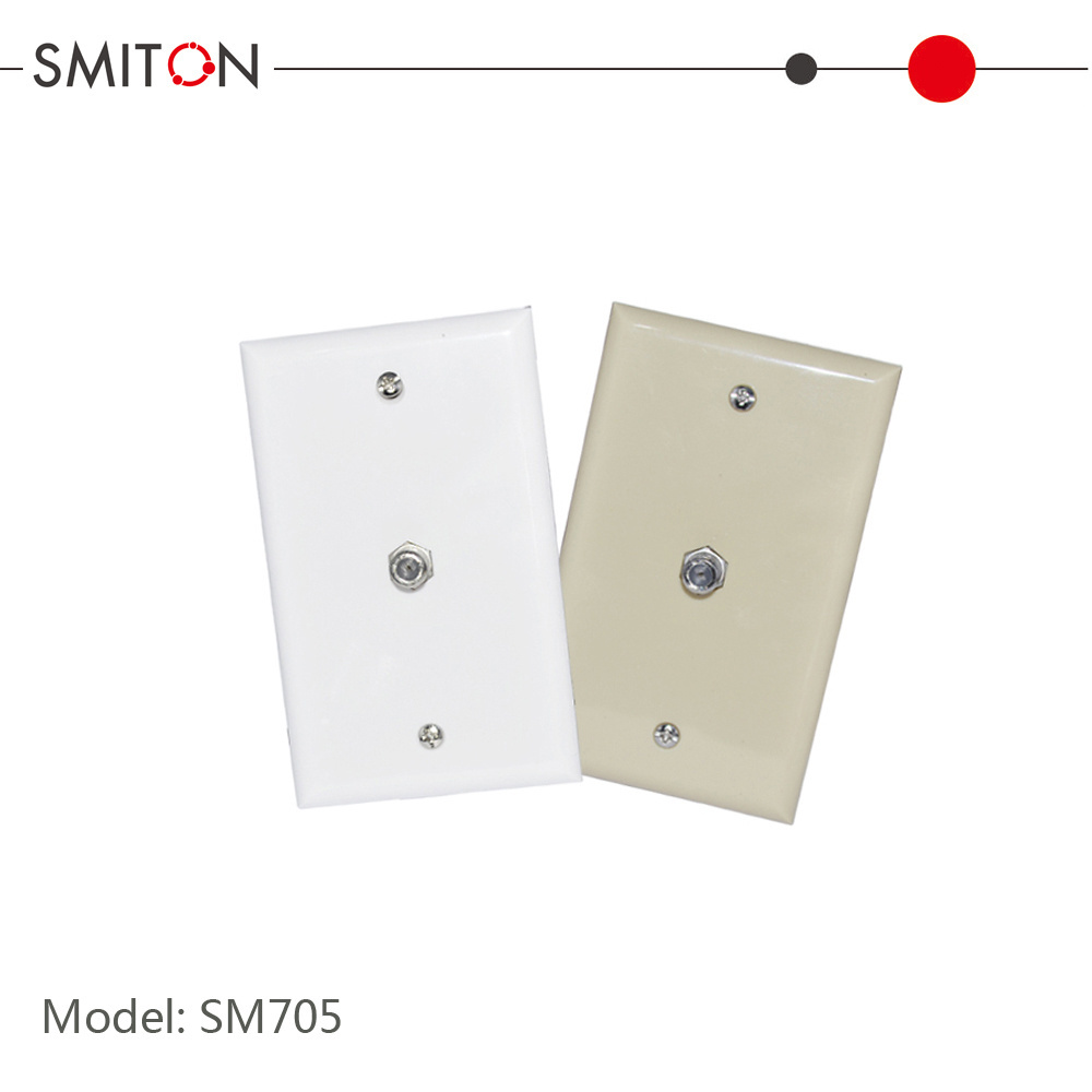 1-Gang TV Wall Plates standard size Easy Installation Wide Application Electrical Covers for Unused Outlets/Switches