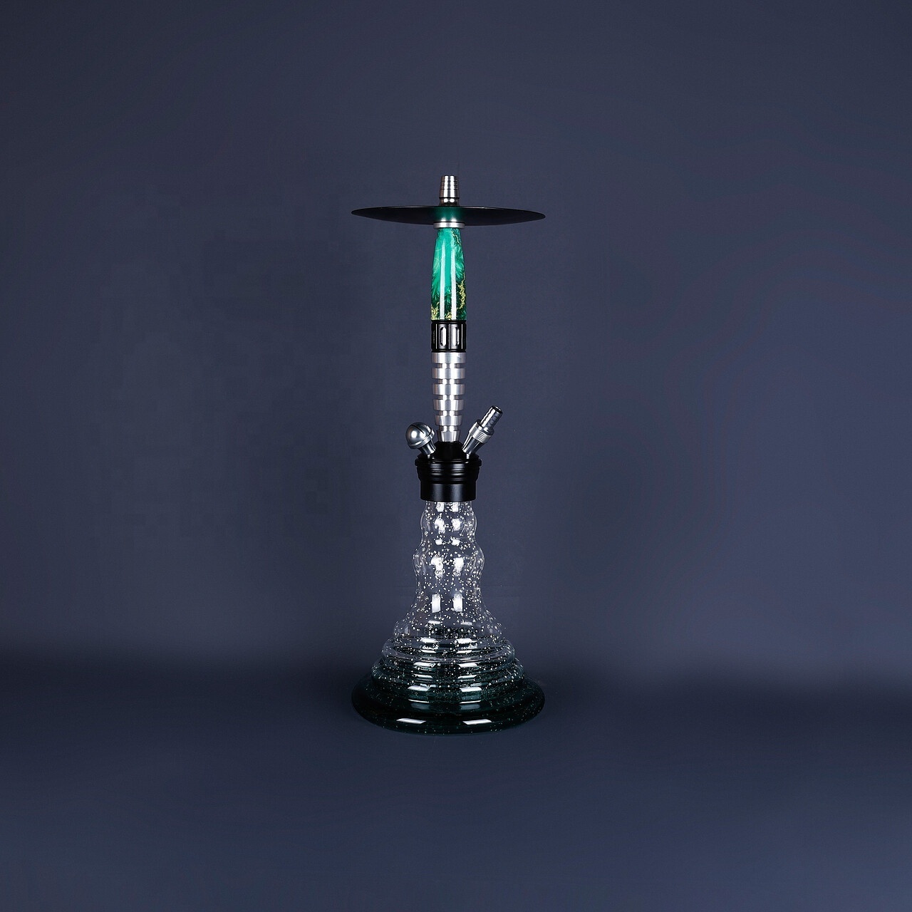 2022 Factory Stock Glass Hookah Single Pipe Sheesha 360 Gravity Shisha Hookah