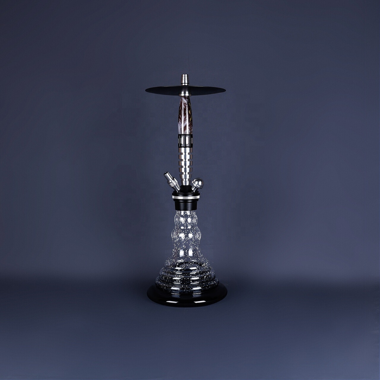 2022 Factory Stock Glass Hookah Single Pipe Sheesha 360 Gravity Shisha Hookah