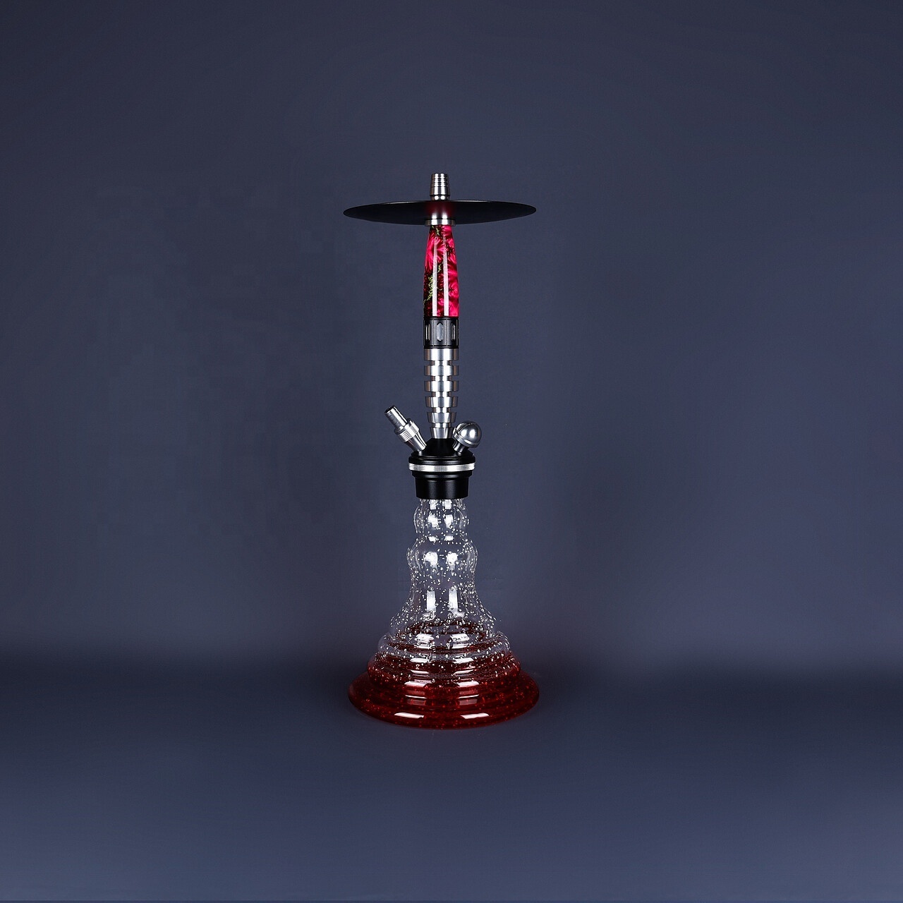 2022 Factory Stock Glass Hookah Single Pipe Sheesha 360 Gravity Shisha Hookah