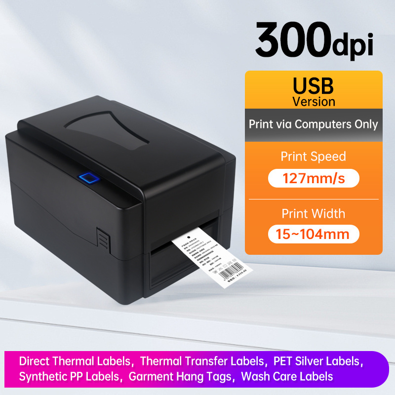 T4301 Newest popular Thermal Transfer Label Barcode Printer Direct Thermal Printer 300dpi