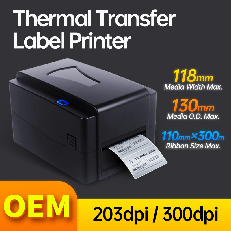 T4301 Newest popular Thermal Transfer Label Barcode Printer Direct Thermal Printer 300dpi