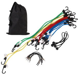 Bungee Cords with No-Scratch Coated Steel Hooks Outdoor, Multi-Purpose Bungee Cords