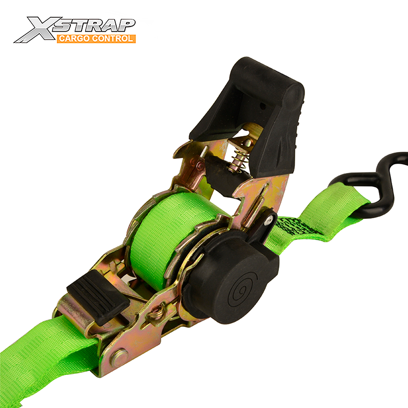 Automatic Strap 25mm 700kgs Self Retracting Motorcycle Tie Down Auto Retractable Ratchet Straps with S Hook