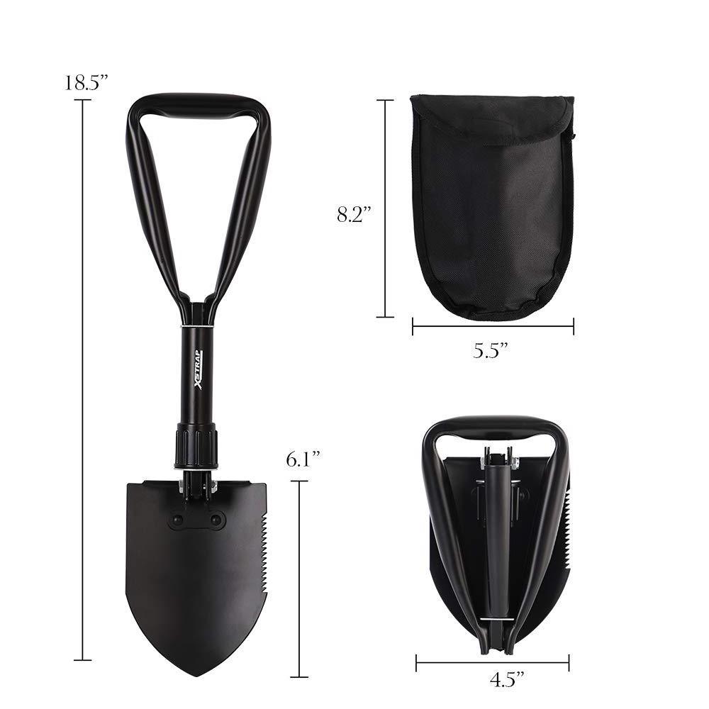 29 in 1 Tactical Shovel with Axe Knife Unbreakable Martensitic Steel Folding Survival Combat Camping Gear Shovel