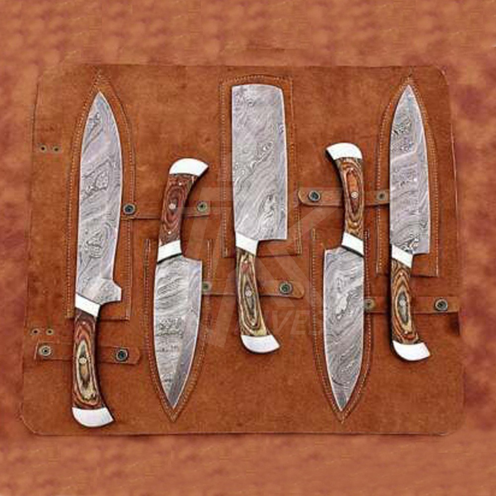 Pakistan Kitchen knives set multifunctional cooking knife Damascus steel chef knife