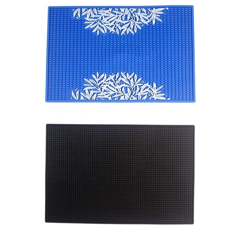 Countertop PVC Rubber Pads Maker Design Custom Logo Waterproof Anti Slip Wine Bar Mats for Drinks and Beer