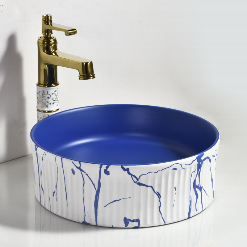 SIMILAR Modern Purple Marble For Golden Bathroom Sinks