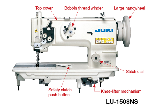 Japan jukis 1508 flat single needle lockstitch sewing machine industrial for thick fabric cloth