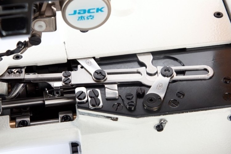 High speed Jack 8787 Cylinder-bed Interlock Sewing machine with Electromagnetic Presser Foot Lifter