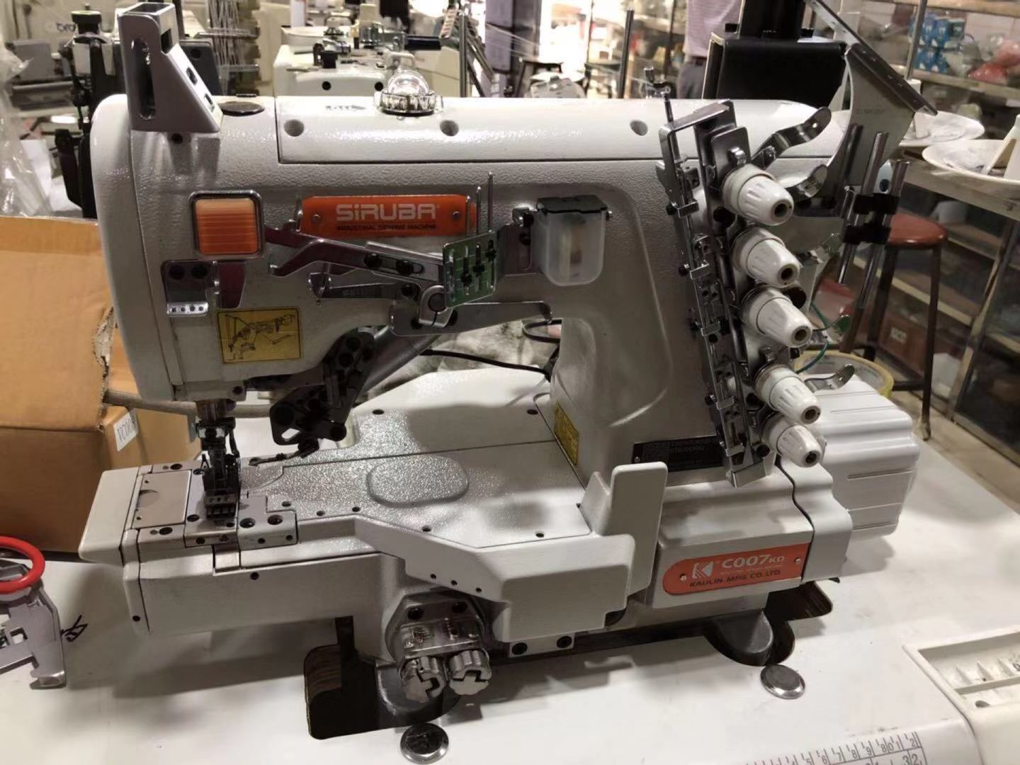 Used Industrial Sewing Machine Siruba C007 High Speed Cylinder Bed Interlock Sewing machine with Good Price