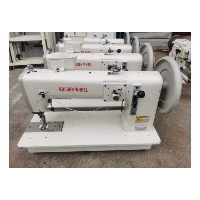 Second Hand Golden Wheel 243 Single Needle Industrial Straight Sewing Machine Heavy Duty Bag Sewing Sofa Thick Material