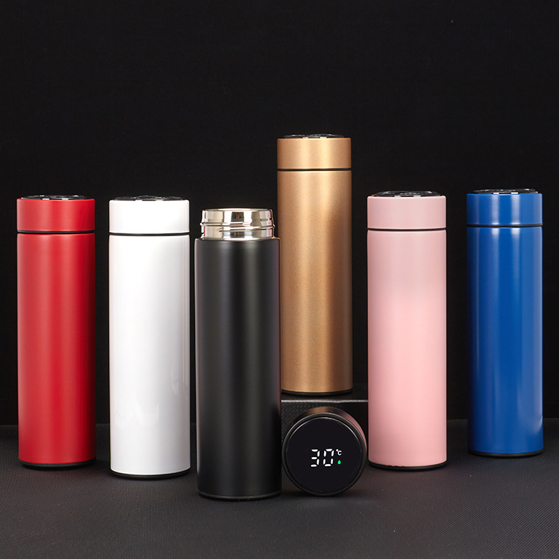 special stainless steel smart water bottle with LED temperature display tumbler cups in bulk