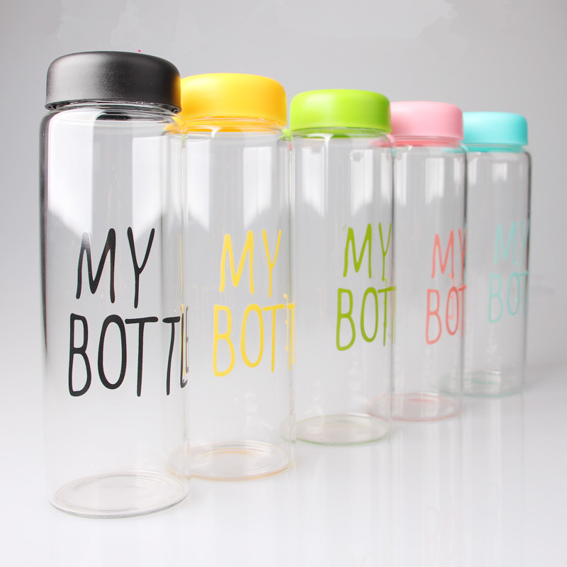 Eco-friendly Customize Logo water bottle 500ml Cycling Plastic Travel sport Bottle Water Cup my bottle