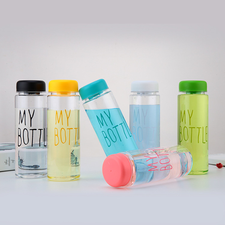 Eco-friendly Customize Logo water bottle 500ml Cycling Plastic Travel sport Bottle Water Cup my bottle