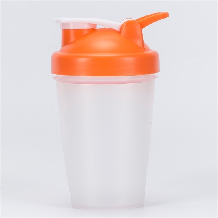 Wholesale Bulk Bottle 400ml 600ml Protein Fitness Gym Water Bottle Plastic Shaker Cup With Stainless steel ball