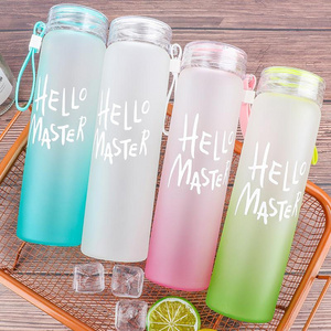 korean ice cream color water bottle travel drinking bottle outdoor sport bpa free for kids girls children reusable water bottle