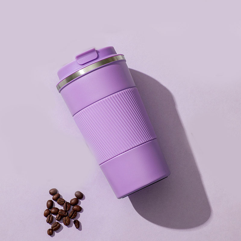 380ml New Type Stainless Steel coffee cup with temperature display Coffee Mug Tumbler with Silicone Sleeve