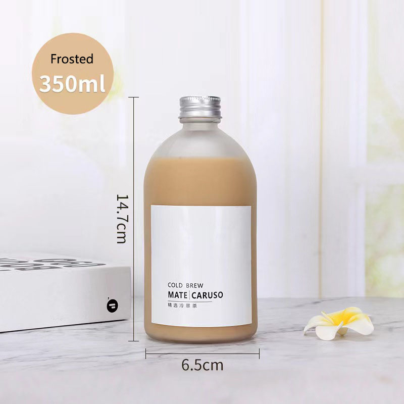 8oz 250ml French Square Juice Glass Bottles Packaging For Beverage With aluminum Lid