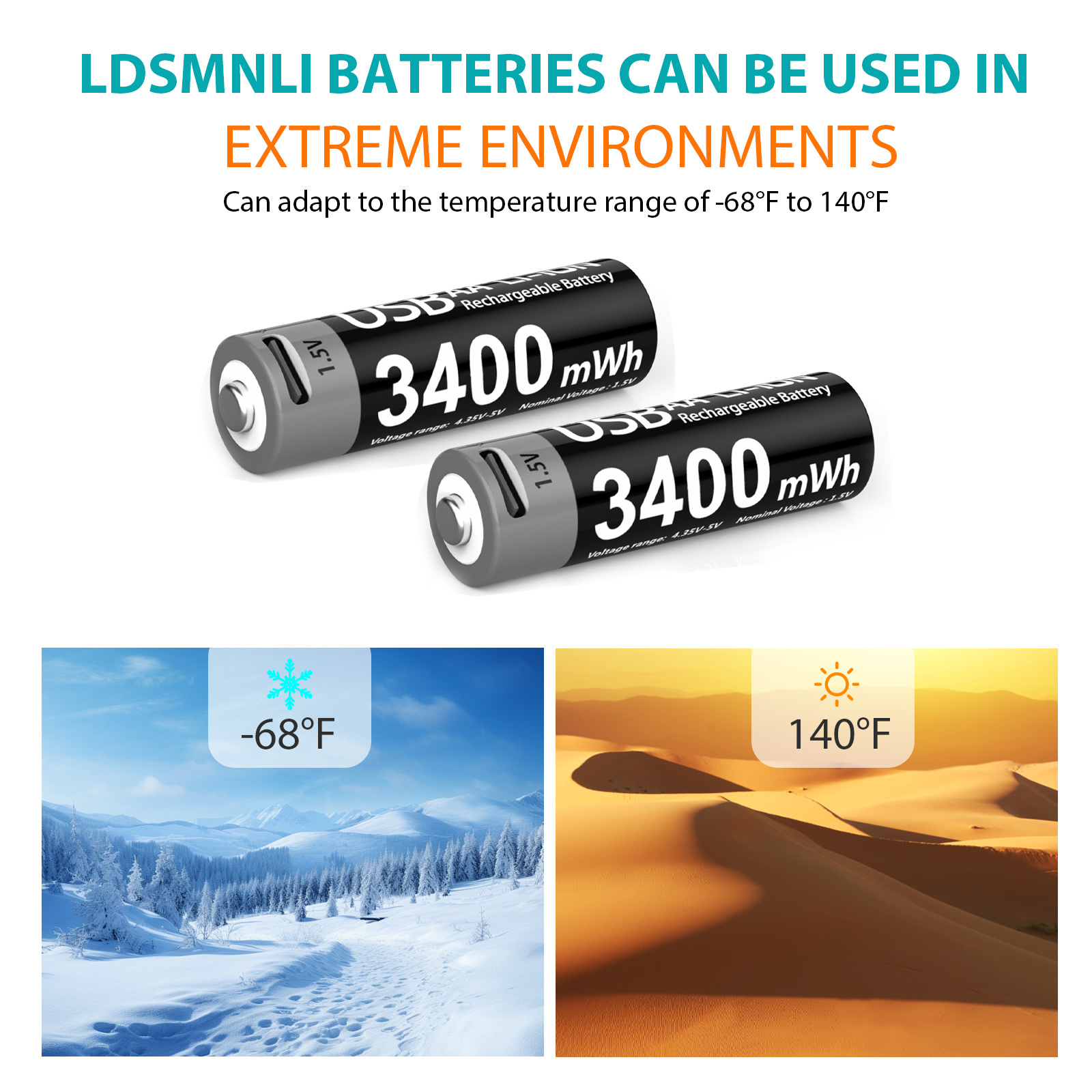 LDSMNLI China 3400mwh 1.5v household usb aa rechargeable lithium ion batteries