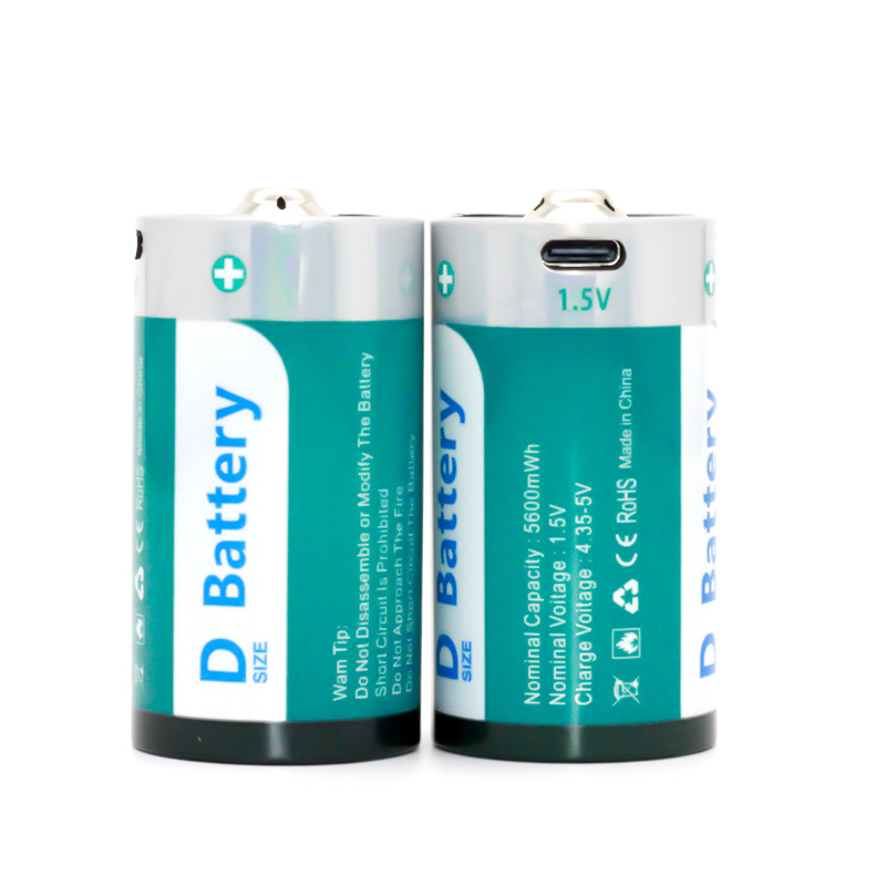 China Supplier Rechargeable D SIZE Lithium Battery 1.5V Rechargeable Coin Cell D SIZE Battery For Home remote controls