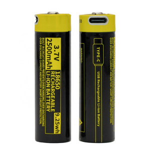 Beston New Function 3.7v 2500mAh 18650 Li Ion USB Rechargeable Battery