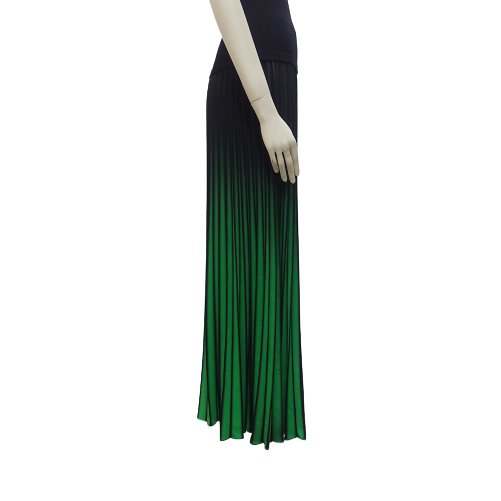 A High Waist Stretch Ribbed Knit Basics Solid Pencil Floor-Length Elegant Skinny Slim Bodycon Maxi Pleated Long Womens Skirts