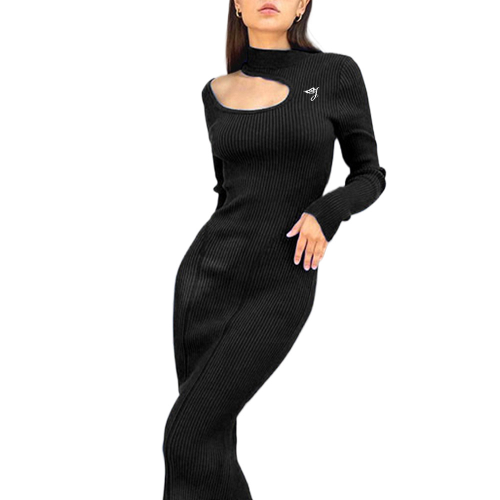 Blank t shirt dress SMO maxi t-shirt dress long sleeve black bodycon maxi dress