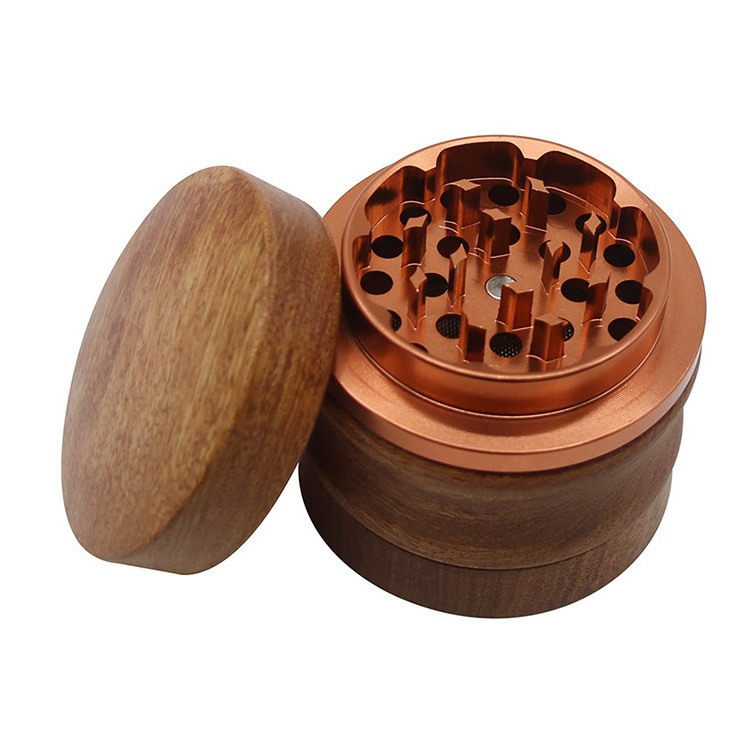 New novelty unique wooden herb grinder wood herb grinder portable herb grinder