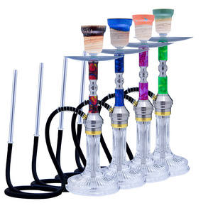 Hot Selling Metal Hookahs 21" Medium Shisha Hookah Set Wholesale Hookah Full Set Custom Logo Available