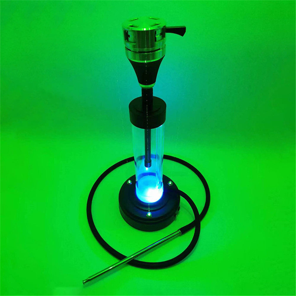 Hot sell Single Hose Hookah Set Acrylic Shisha With Led Light Laser Base for Chicha Lounge Shisha Bar Electric Hookah Shisha