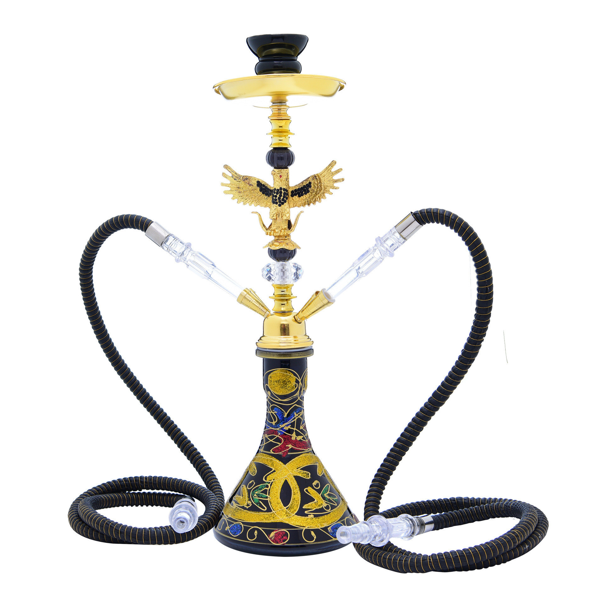 Hubbly Bubbly Hookah 2 Pipe 4 Pipe Hookah Egyptian Hubbly Bubbly Hookah Premium Shisha Set Narguil Huka Arabic Shisha