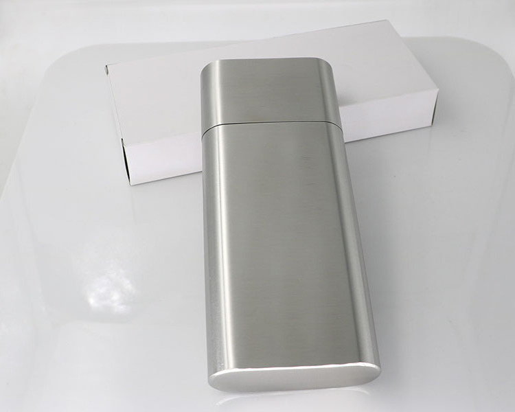 Stainless Steel Cigar humidor Tube for 3 Cigars 2 Ounce Hip Flask Cigar Holder with Funnel