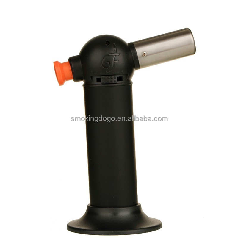 wholesale dabs jet butane torch lighters flame gun height 15cm gun barrel diameter 2.2cm cigar lighter torches