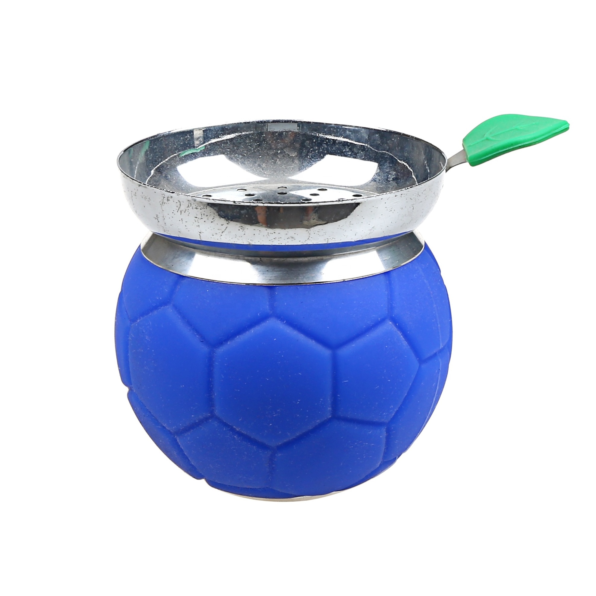 New Design Hookah Charcoal Holder Shisha Bowl Set Football Design Hookah Head Silicone Shisha Bowl With Apple Leaf Coal Holder