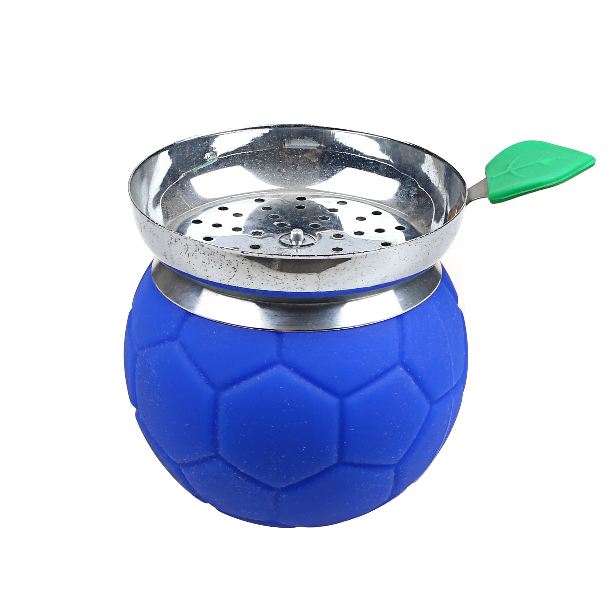 New Design Hookah Charcoal Holder Shisha Bowl Set Football Design Hookah Head Silicone Shisha Bowl With Apple Leaf Coal Holder