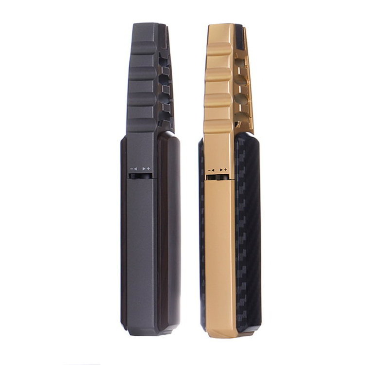 High quality metal long pen type refillable powerful windproof gas lighter for cigar