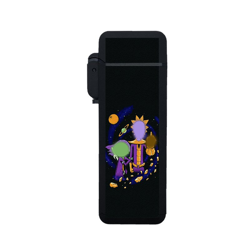 TECHNO factory wholesale pop style custom logos UV refillable blue flame print windproof blue flame butane jet lighters