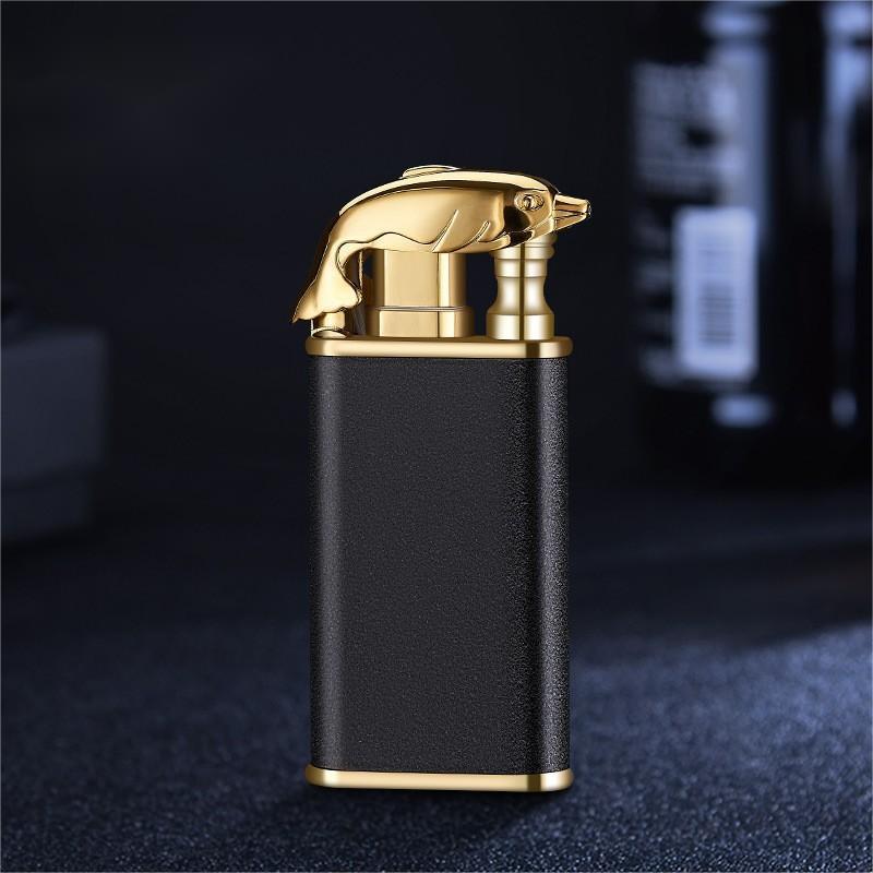 Esqueiro Windproof  Dragon Cigar Torch Tiger Lighter Jet Aansteker Double Flame Soft Jet Flame Switchable Lighter