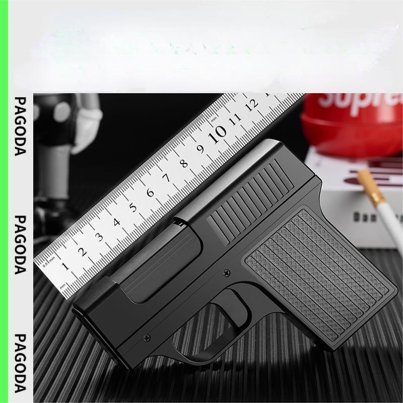 TECHNO new cigarette case lighter 2 in 1 torch blue flame rechargeable windproof gun lighter cigarette case for cigarettes